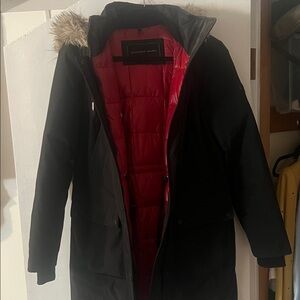 Andrew Marc Women's Black Ski Jacket with Red Interior